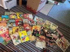 LOT Vintage Children's Little Golden Books Three Stooges Comics+