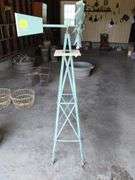 John Deere Windmill Yard Decor Metal Approx. 50" Tall