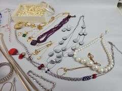 Misc Costume Jewelry LOT Necklaces Watches Bracelets