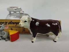 Vintage Miniatures Limoges Piano Cow Mouse
