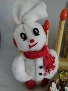 Vintage Christmas Decor Candalabra Snowman Peanuts Snoopy Ornaments