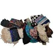 Vintage Scarves LOT Silk Satin Cotton