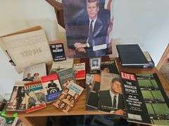 JFK LOT Books Magazines Scrap Book Warren Report