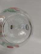 MCM Clear Glass Pitcher W/Cherries & 8 Juice Glasses