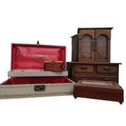 Lot Vintage Jewelry Boxes