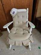 Padded White Rocking Chair
