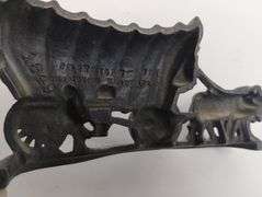 Antique Set of 2 Metal Covered Wagon Bookends