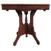 Antique Table Victorian Walnut Plant Lamp Stand Entry