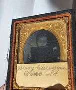 Antique Daguerreotype Baby Infant Tin Type Portrait