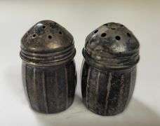 Sterling Hinge Bracelet & Salt Peppers + Unmarked Engraved Cuff