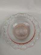 Antique Depression Era Pink Glassware 4 Pc Lot