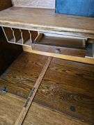 Antique Oak Secretary Cabinet Hidden File Storage + Bible