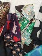 Vintage Scarves LOT Silk Satin Cotton