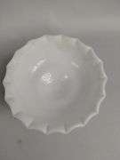 Westmoreland Pansy Pattern Basket LE Smith Grapevine Milk Glass
