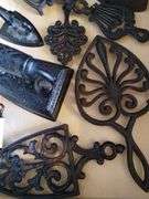 Lot Vintage Cast Iron Trivets