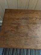 Antique Oak Wooden Spindle Leg Plant Parlor Table