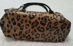 Ralph Lauren Hand Bag Leopard Cheetah Print Gold Metal Tag