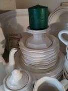 Over 50 Pcs Pfaltzgraff Heritage Stoneware White Dish Dinner Lunch Plates Bowls Serving