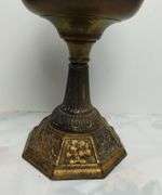 Antique Otto Müller Germany Wunder-lampe Oil Lamp Brass Ornate Russian