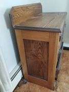 Antique Wood Dry Sink Base 3 Drawer Dresser
