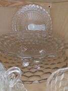 Westmoreland Glass Pitcher & Glasses Shell Jewel + Wexford Pieces EAPG Vintage