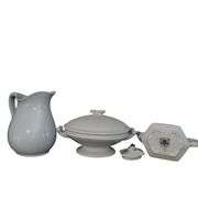 Pottery Pitcher Covered Dish Ellgreave Tea Pot