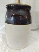 5 Gallon Butter Churn Crock Paddle Cover Primitive
