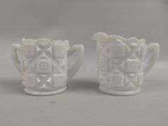 LOT Westmoreland Cream & Sugar Bowls S & P Shakers