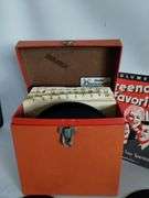 Vintage Record Lot 45s + Orange Case