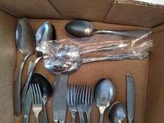 Vintage Stainless Steel Flatware & Carving Bread Knives in Boxes