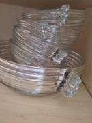 Anchor Hocking Manhattan Art Deco Bowl Set + Cups Saucers