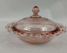 Antique Depression Era Pink Glassware 4 Pc Lot