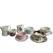 LOT European China Tea Cups Saucers Plates