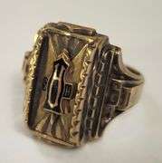 Vintage Jewelry 1959 High School Class Ring HJ10K 10KT 11.3g ~Sz 10