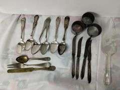 Souvenir Spoons + Napkin Rings Steak Knives