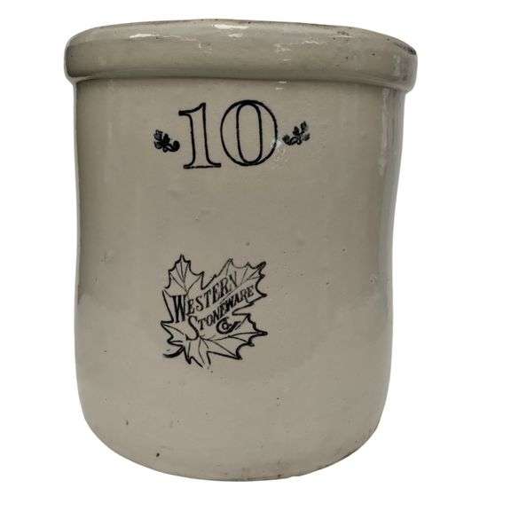 Western Stoneware 10 Gallon Crock Sauerkraut Pickle Salt Glaze