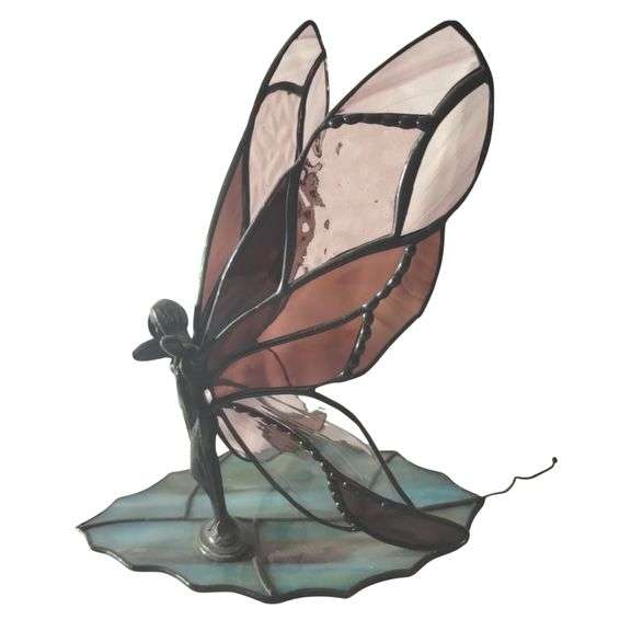 Art Glass Stained Angel Figure