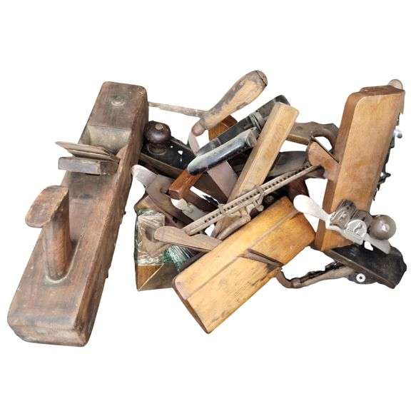 LOT Antique Vintage Woodworking Carpet Stretcher Cady Planes Tools Jigs