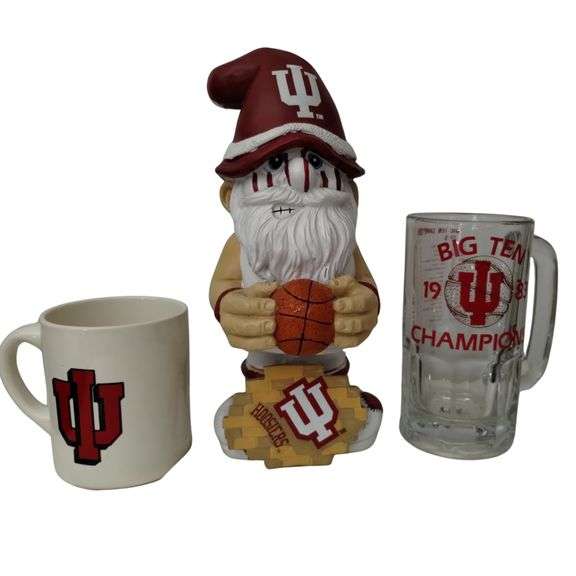 IU Basketball Gnome Glass Beer Mug Coffee Cup