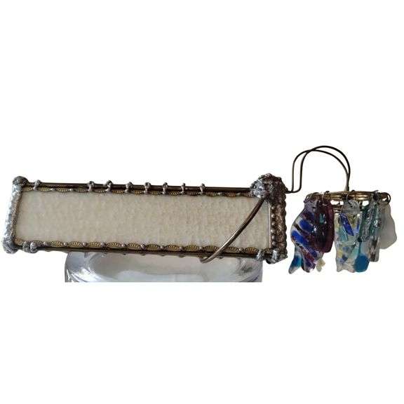 Art Glass Kaleidoscope Hanging Sea Glass Style Pieces