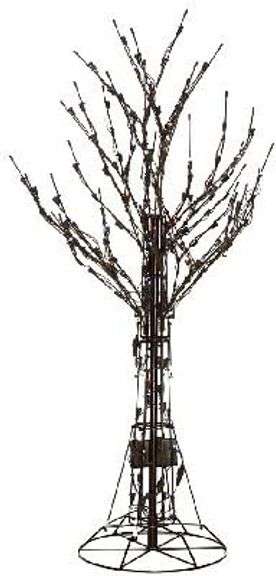 Santa's Best 4' All-Season Prelit White Wire Tree with RGB