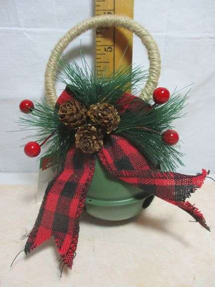 Christmas jingle bell door hanger or ornament