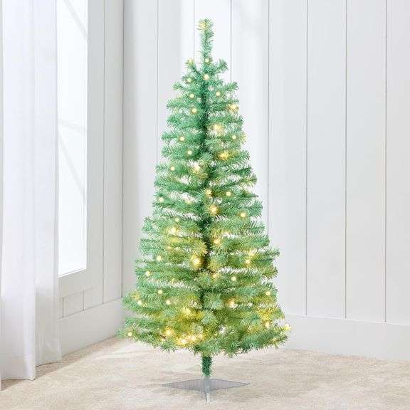 Best Choice Products 4ft Pre-lit Christmas Tree, Artificial Mini Tree Perfect for Kids, Apartments, 