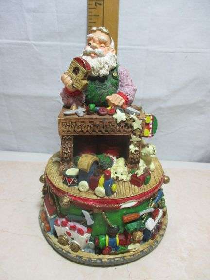 Vintage Santa's Workshop musical box
