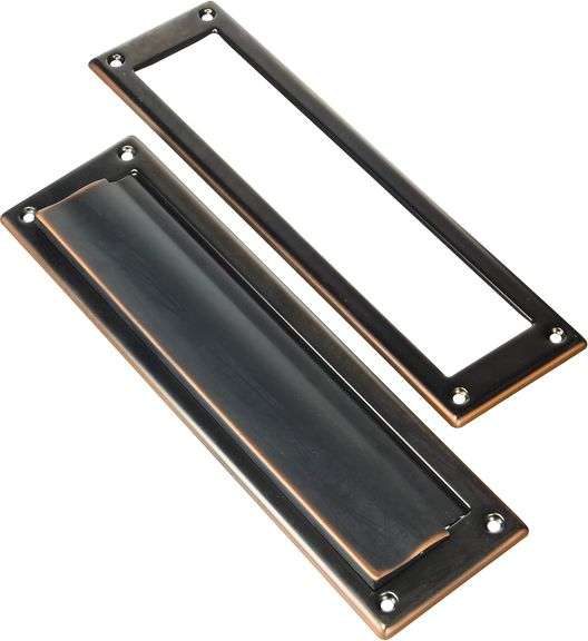 Gibraltar Mailboxes MS00RC03 Door Mail Slot, Rubbed Bronze