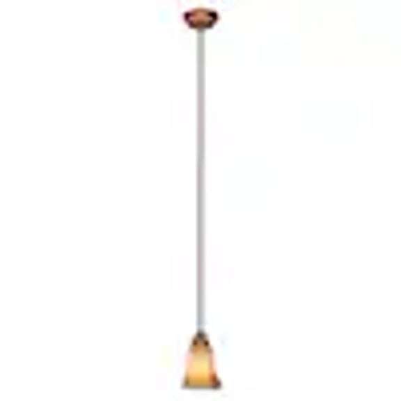 Hampton Bay Creme Brulee 1-Light Kendallwood Mini Pendant