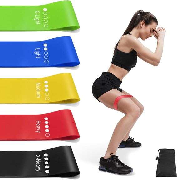 Resistance Bands for Working Out, Exercise Bands Resistance Bands Set with 5 Resistance Levels, Mult