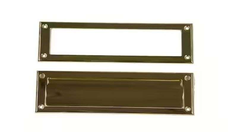 Gibraltar Mailboxes Steel Mail Slot Accessory, Brass Finish