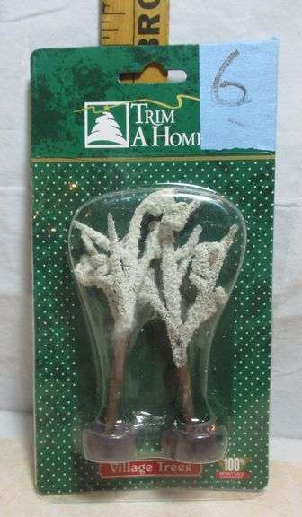 K-mart Exclusive Trim A Home Village Trees Christmas Ornaments