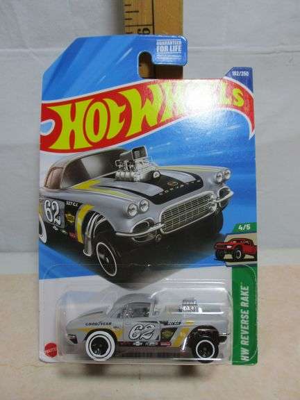 Hard to Find Hot Wheels 1:64 Scale '62 Corvette Gasser Die-Cast Car